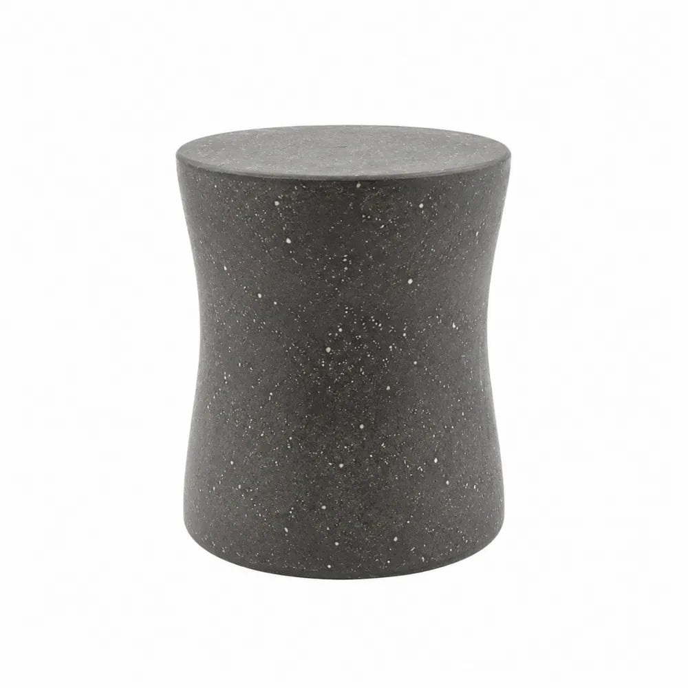 Antracytowy stolik z włókna szklanego 45 cm