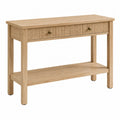 Konsola drewniana z szufladą i półką 110cm