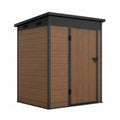 Metalowa szopa ogrodowa z panelami kompozytowymi 182x94x195 cm