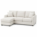 Modułowa sofa narożna z szezlongiem z tkaniny bawełnianej